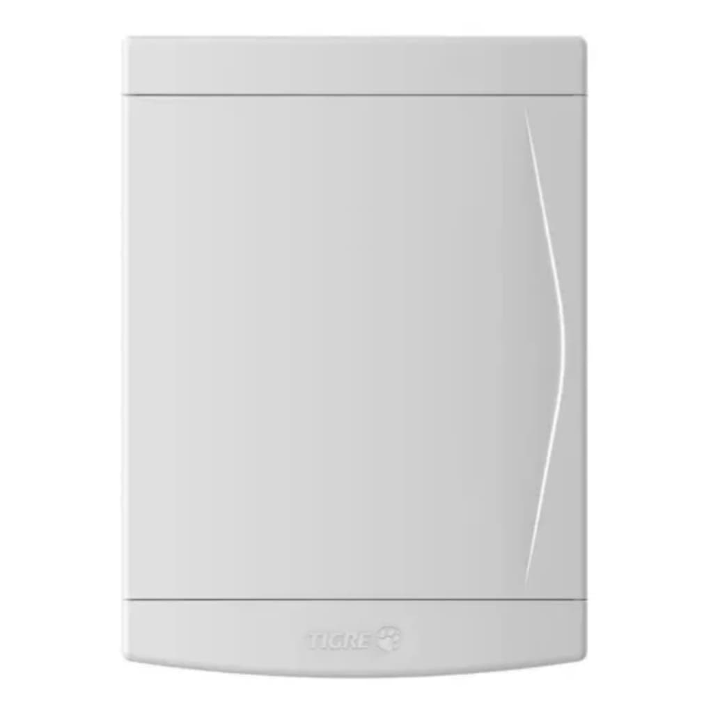 Tampa + Moldura Tigre P/ Quadro De Distribuição 27/36 Branco