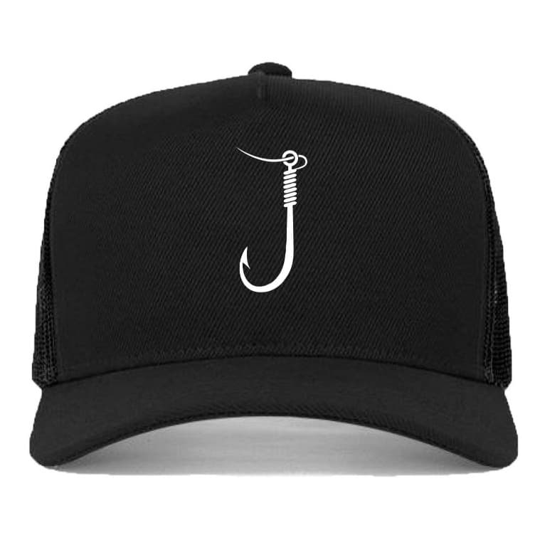 Boné Pesca Anzol Pescaria Trucker Aba Curva Estampado   Promoção