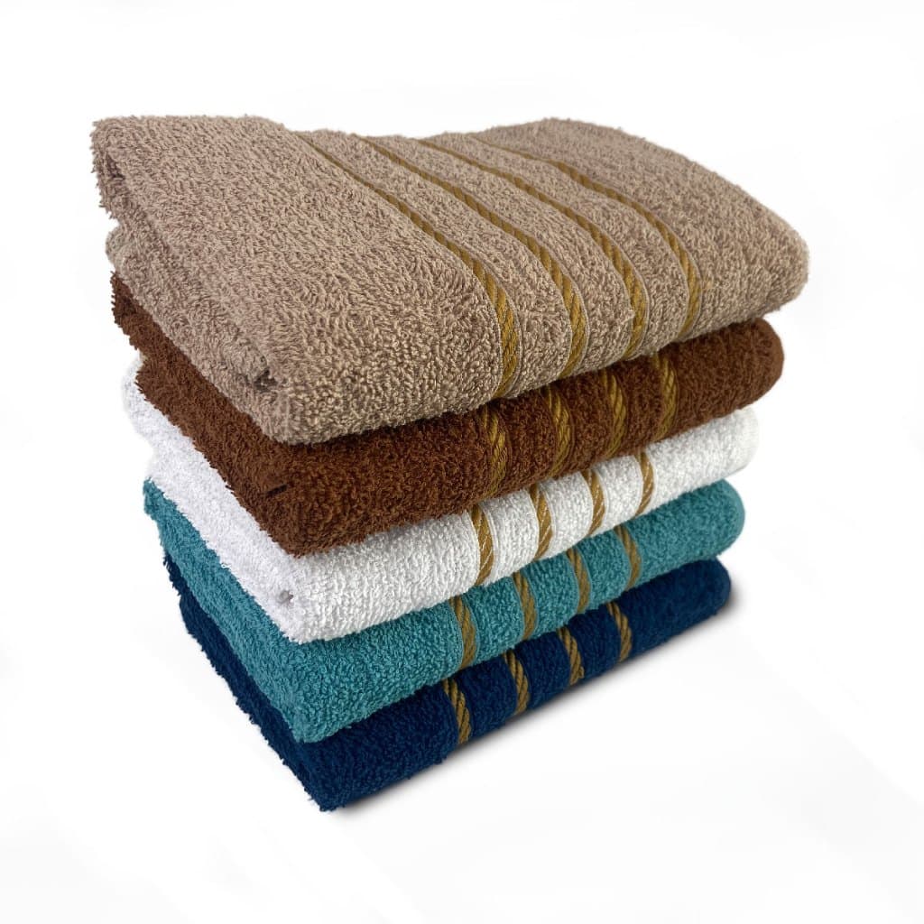 Kit 05 Toalha 100% Algodão Felpuda Alta Absorção Toalha Rosto