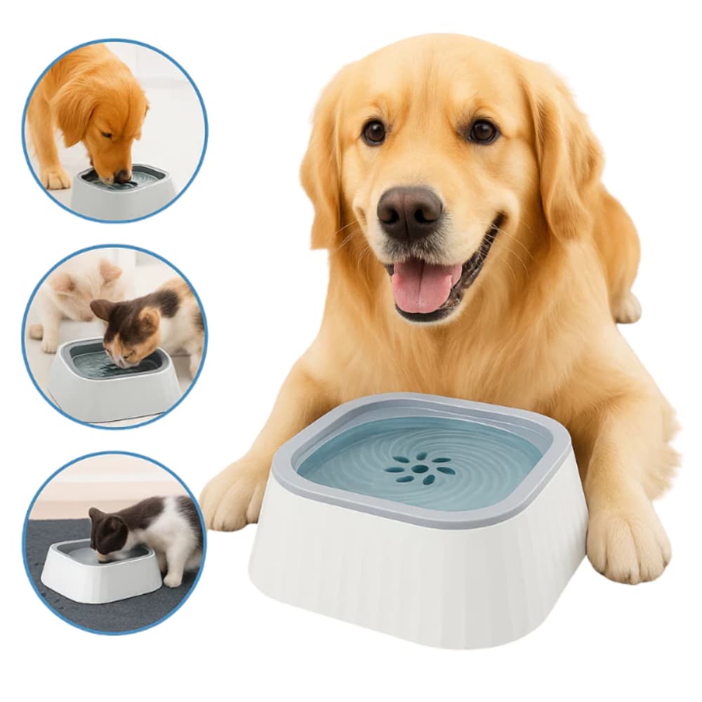 Bebedouro Flutuante Inteligente Pet Cães e Gatos Pote com Água Anti Respingos