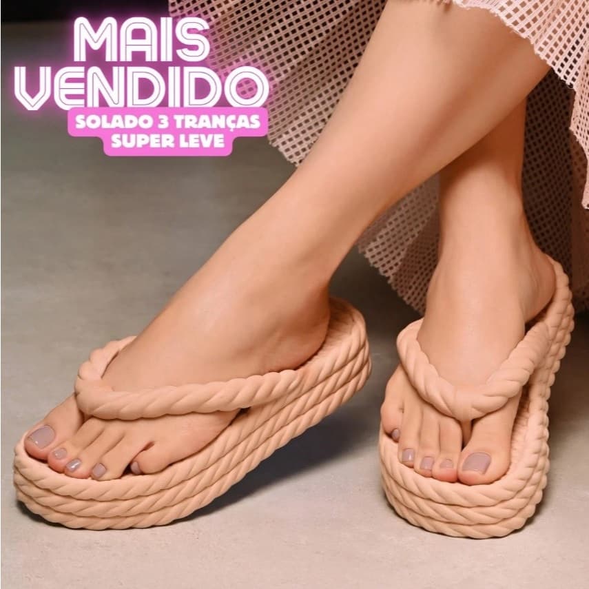 Chinelo Plataforma Miami de EVA Conforto e Estilo para o Verão