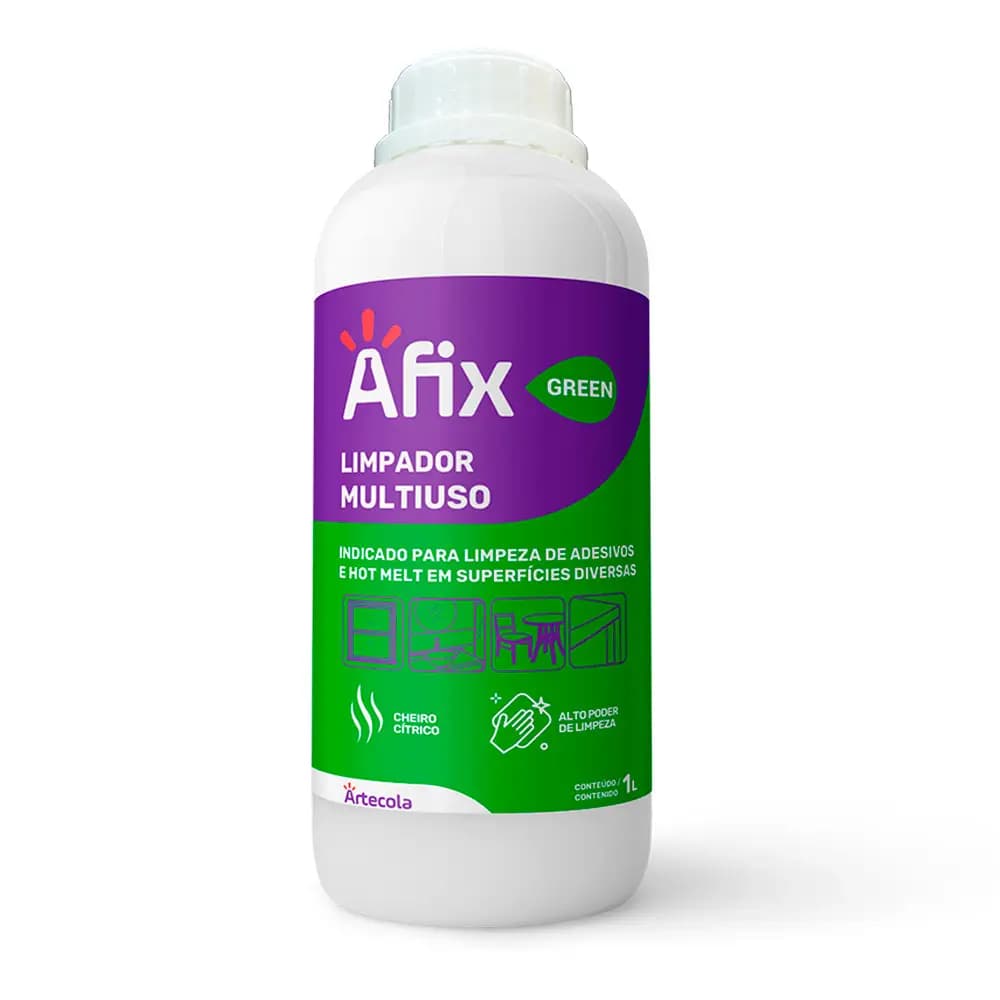 Limpa Mdf Afix 1000ml Limpeza Móveis MDF Aroma Cítrico Multiuso Desengraxante Madeira Alumínio etc.