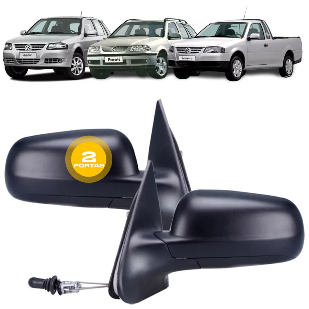 Retrovisor Gol Parati G3 G4 2 Portas 1999 2014 Com Controle