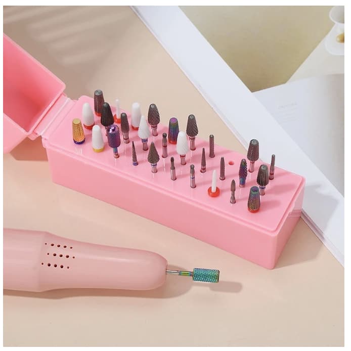Porta Brocas 30 Furos Suporte Unha Organizador Expositor Manicures