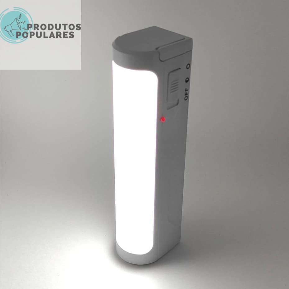 Lampada De Emergência 36 Led Recarregavel Forte 1200mah