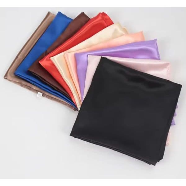 Lenço de Cetim Feminino 50 x 50 – Para Pescoço, Cabelo | Nova Coleção 2025