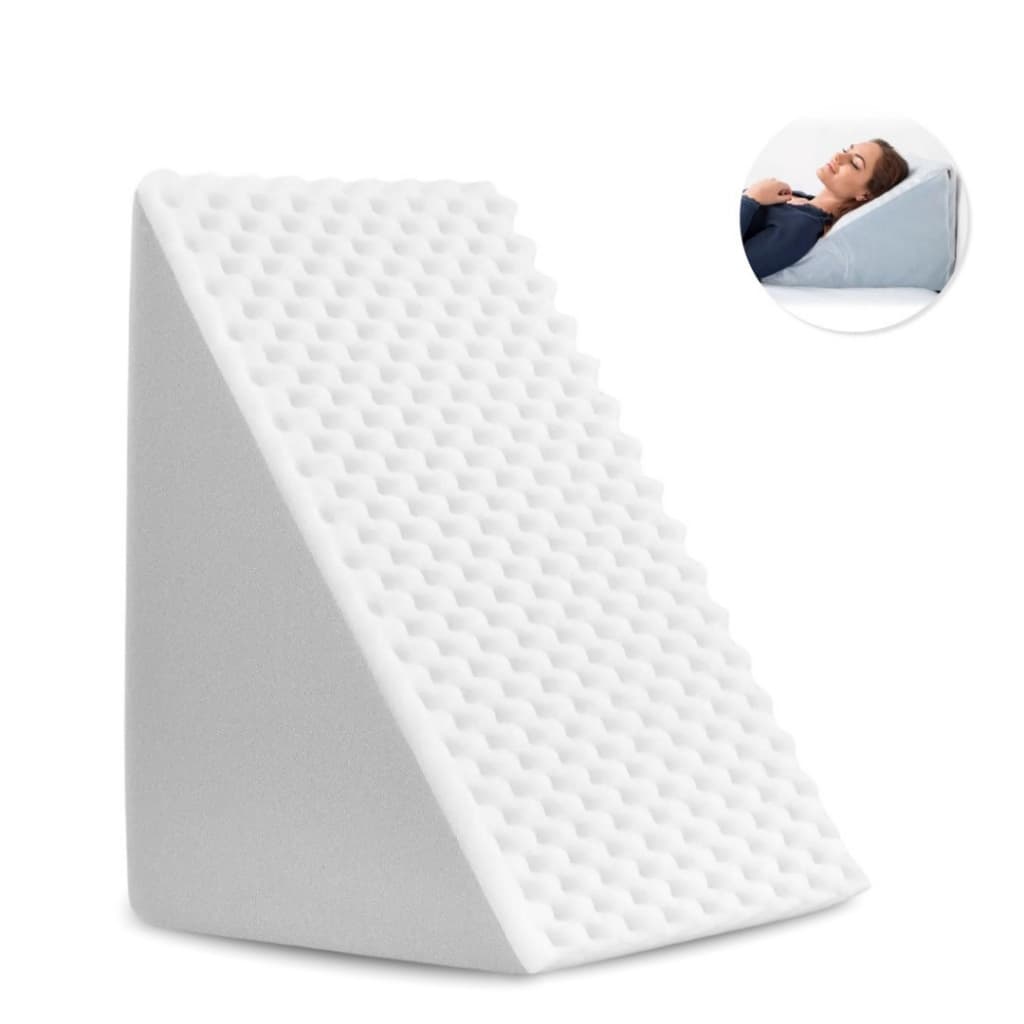 Travesseiro Encosto Triangular Leitura Capa Com Ziper Para Repouso