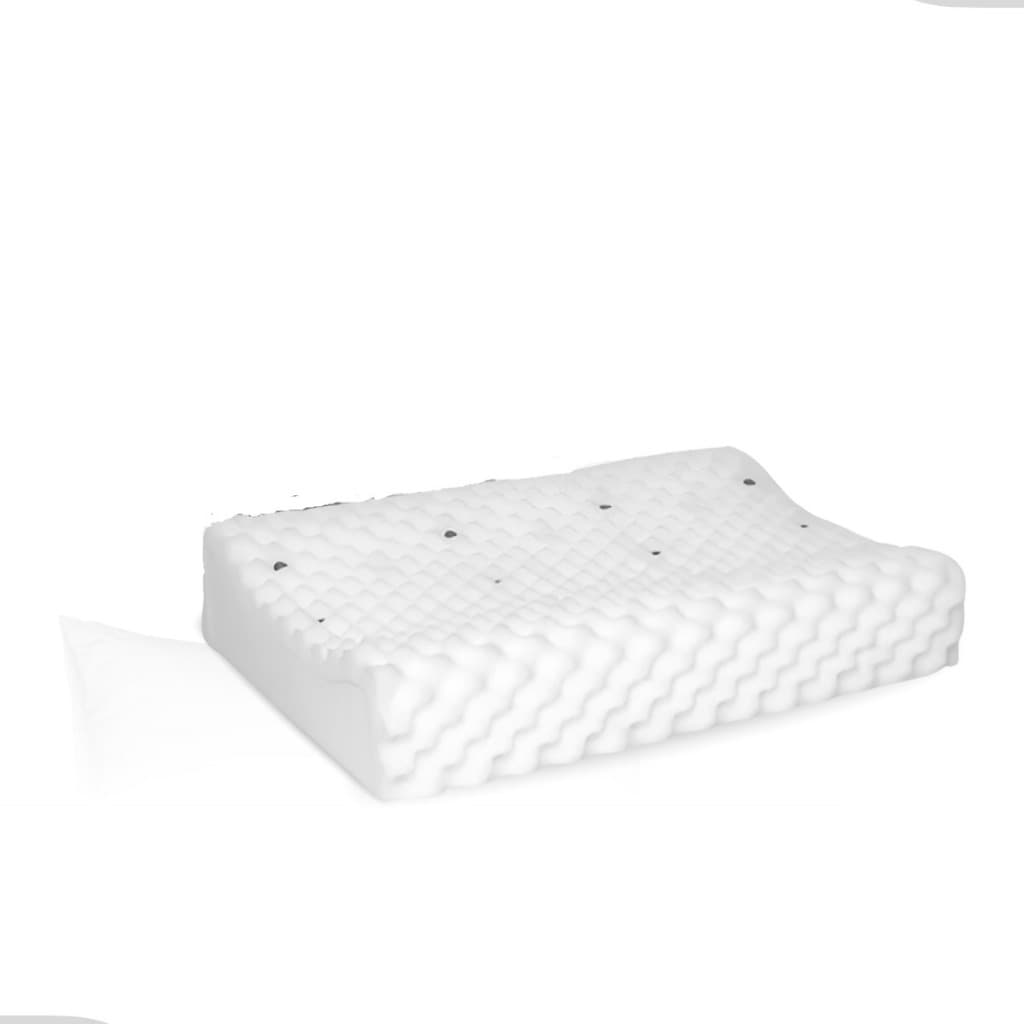 Travesseiro CERVICAL Ortopedico Pillow MAGNETICO com Infravermelho Terapêutico Espuma TNT