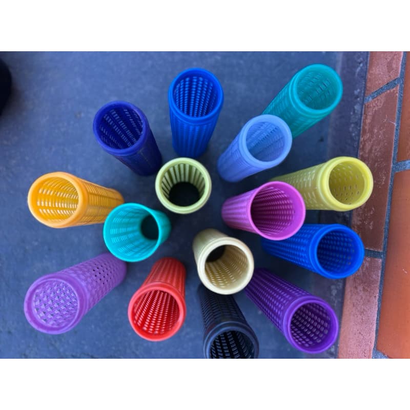 Kit com 15 - Cilindros de plástico vazado / brinquedo pedagógico infantil  artesanato/ ideias - DESENVOLVIMENTO CRIANÇAS