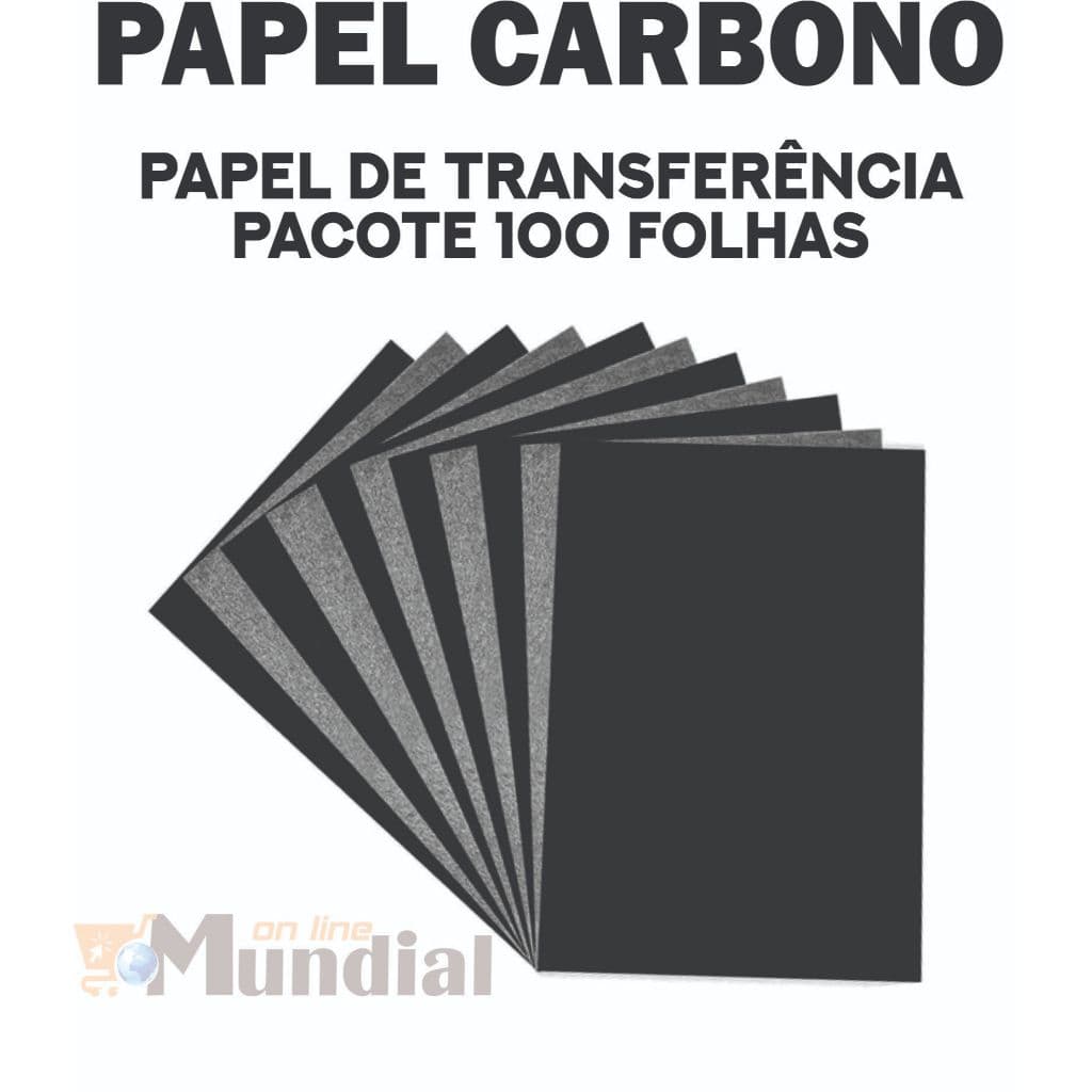 Papel Carbono A4, pacote com 100 folhas para transferência e cópias