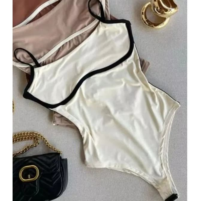 Blusa Body Plus Size Bicolor Confortável, Estilosa e Modeladora super tendencia