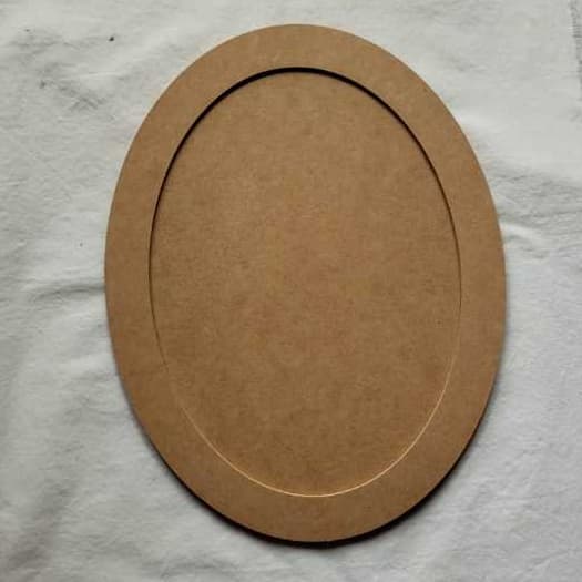 !! Quadro Moldura Oval MDF