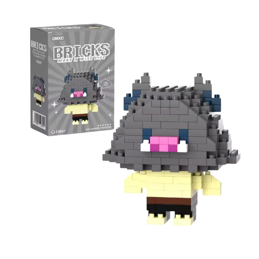 Mini Bloco De Montar Demon Slayer Inosuke 224 Peças Bricks