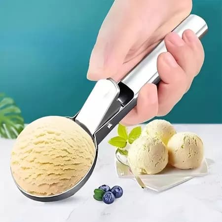 Colher Pegador De Sorvete E Açaí Concha Em Aço Inox19cm Reforçada