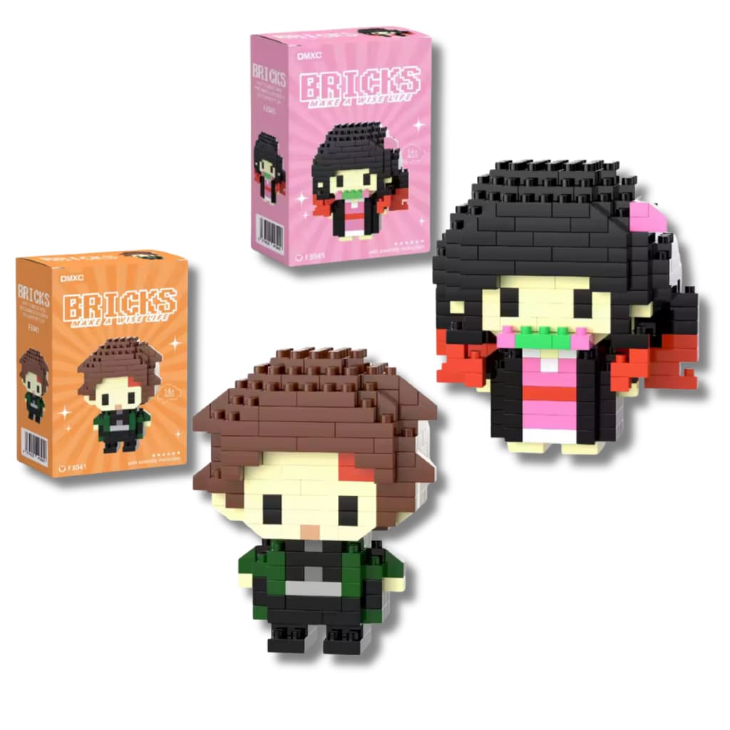 Kit Mini Bloco De Montar Demon Slayer 420 Peças - Bricks