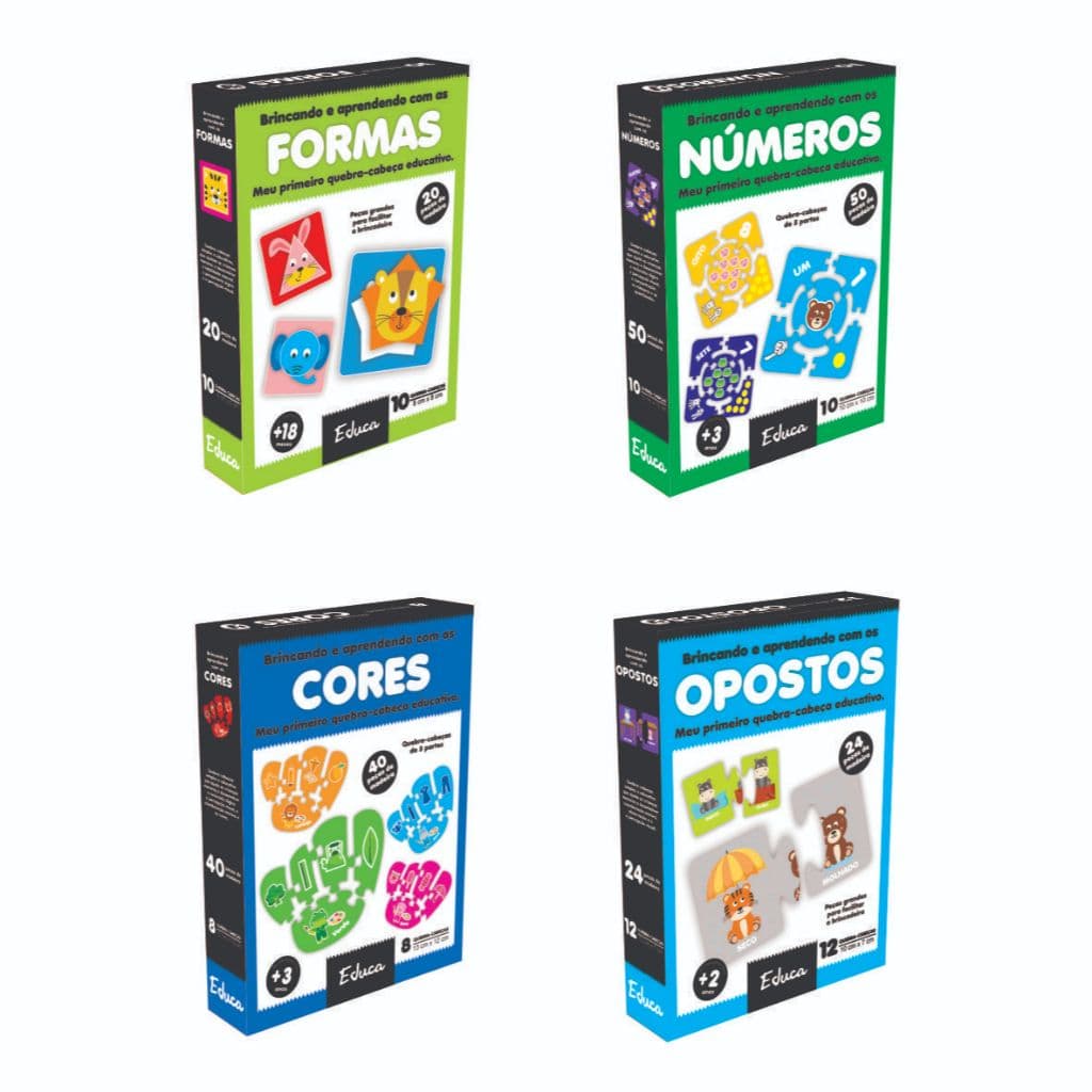 Saldão Brinquedos Alfabetização Cores, Horas, Filhotes, Formas, Inglês, Mosaico, Números, Sombras