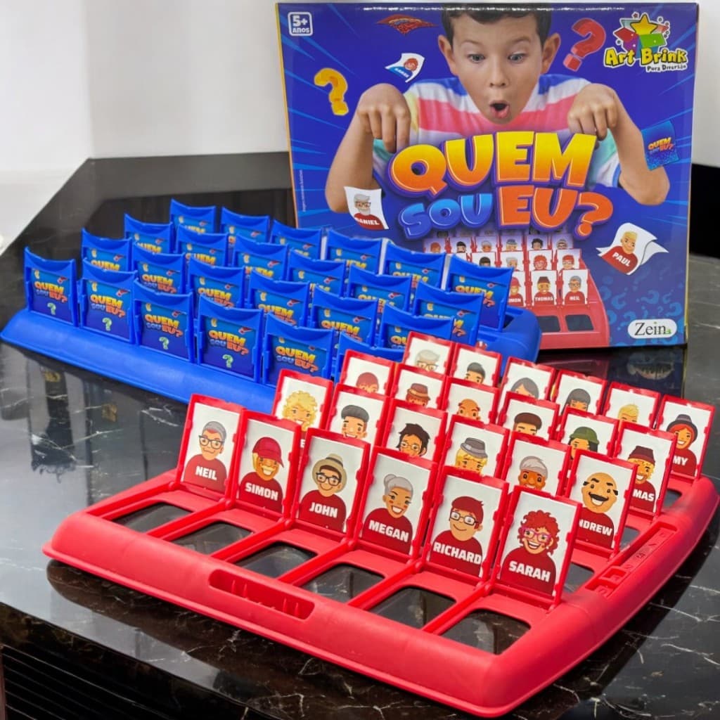 Jogo Tabuleiro Quem Sou Eu Cartas Brinquedo Infantil Educativo