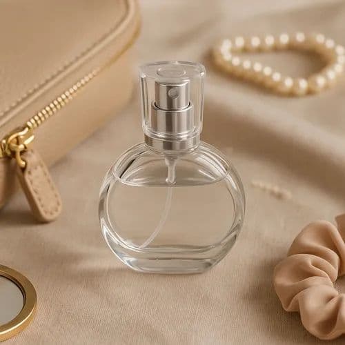 Porta Perfume Refil Frasco Vidro E Acrílico Com Válvula Pump Viagem Bolsa