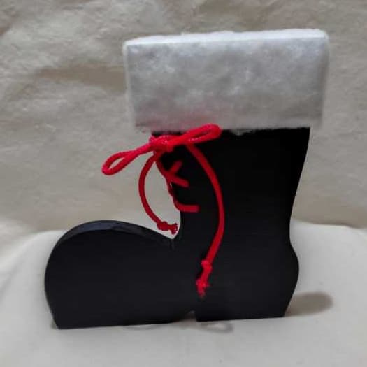 !! Bota de Natal Decorativa | Peso de porta, decoração