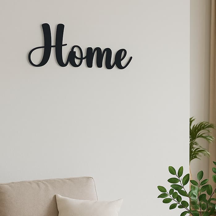 Placa Mdf Personalizada Com Nome Frase e Fita Dupla Face Pra Facil Instalação