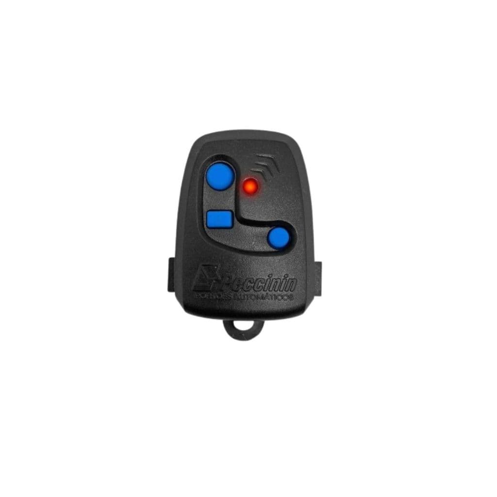 Controle Remoto com Pilha Residência Portão Automático - Peccinin Nice Frequência 433,92 TX 3C Preto