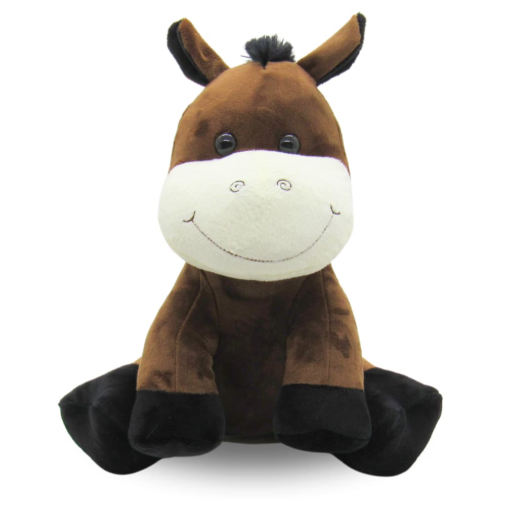 Cavalo de Pelúcia Fazendinha 25cm – Decoração Quarto Infantil e Bebê