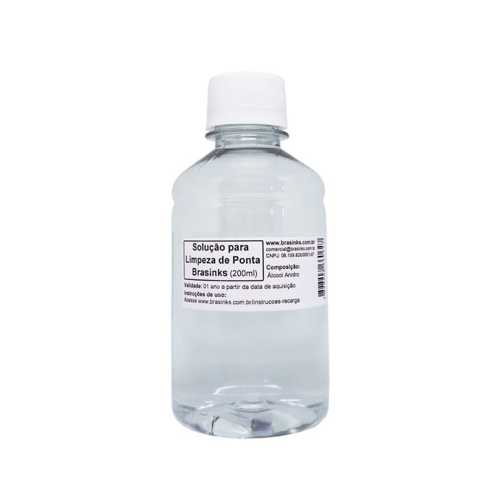 Solução Para Limpeza De Pontas Com Tinta Base Álcool - 200ml