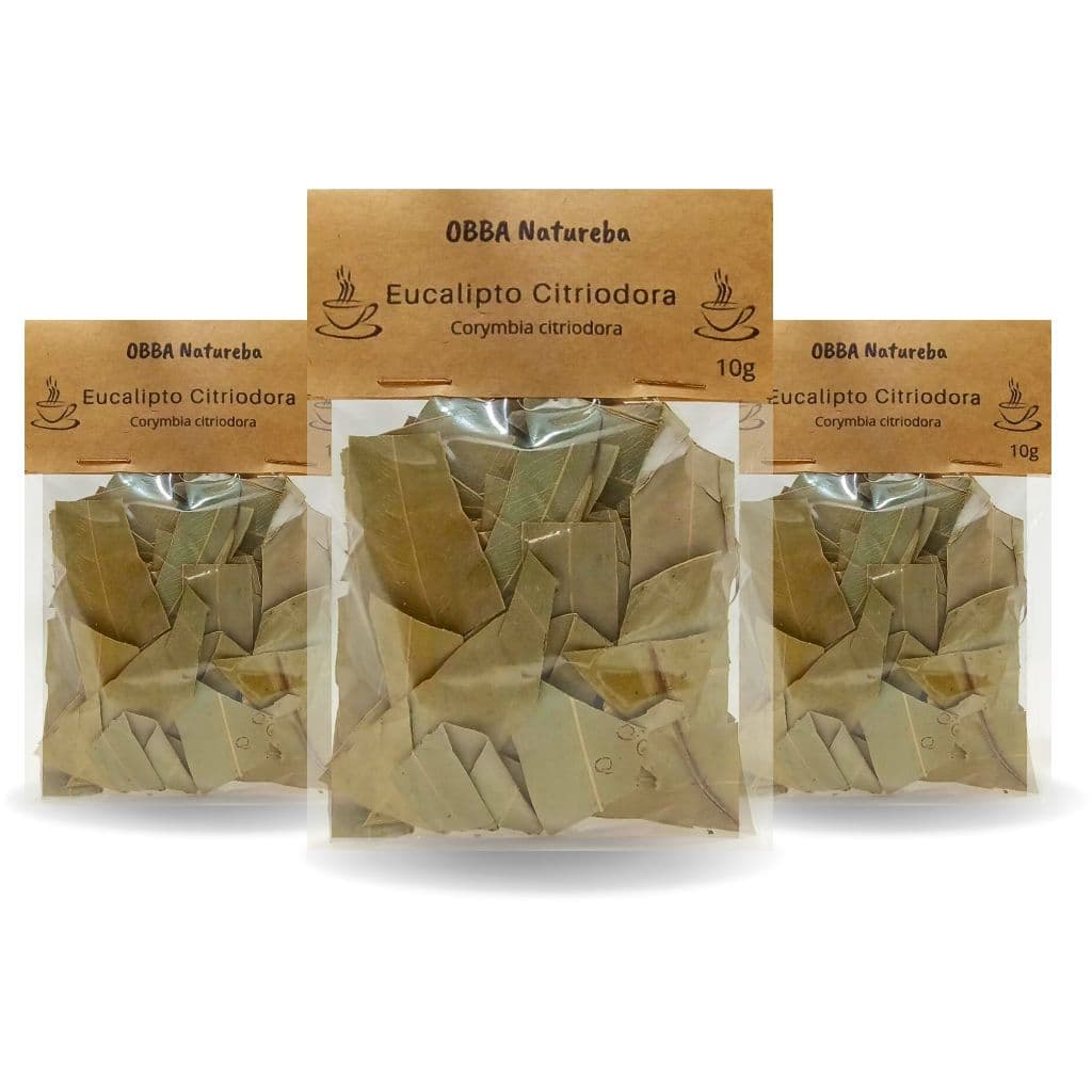 Chá de Eucalipto Citros Verdadeiro Corymbia citriodora 100% Natural Seleção Premium – Leve 3 Pacotes