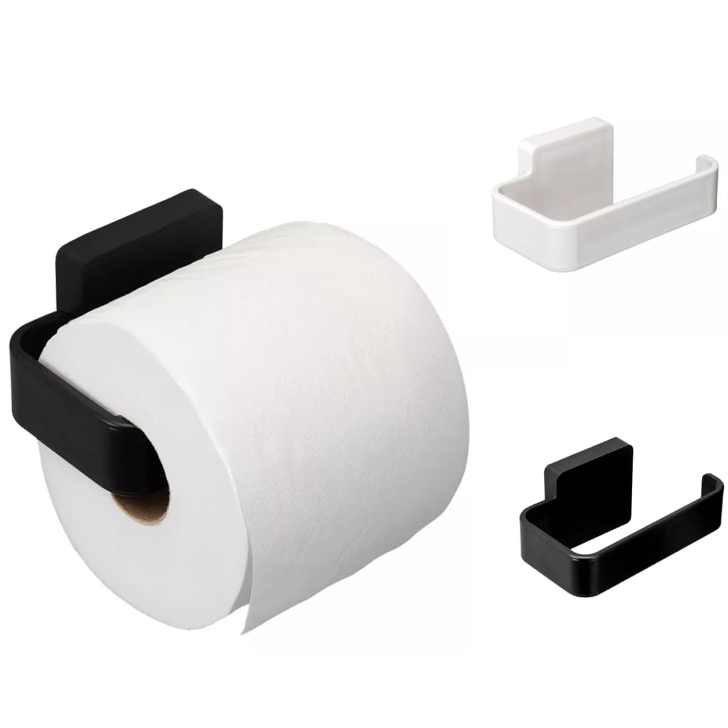 Porta Papel Higiênico Suporte Plástico Colar Parede Banheiro 3M Arthi