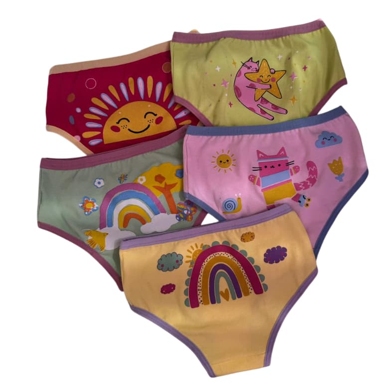 5 Calcinhas Menina Infantil De Algodão criança Tanga. calcinha Stitch Princesas frete gratis