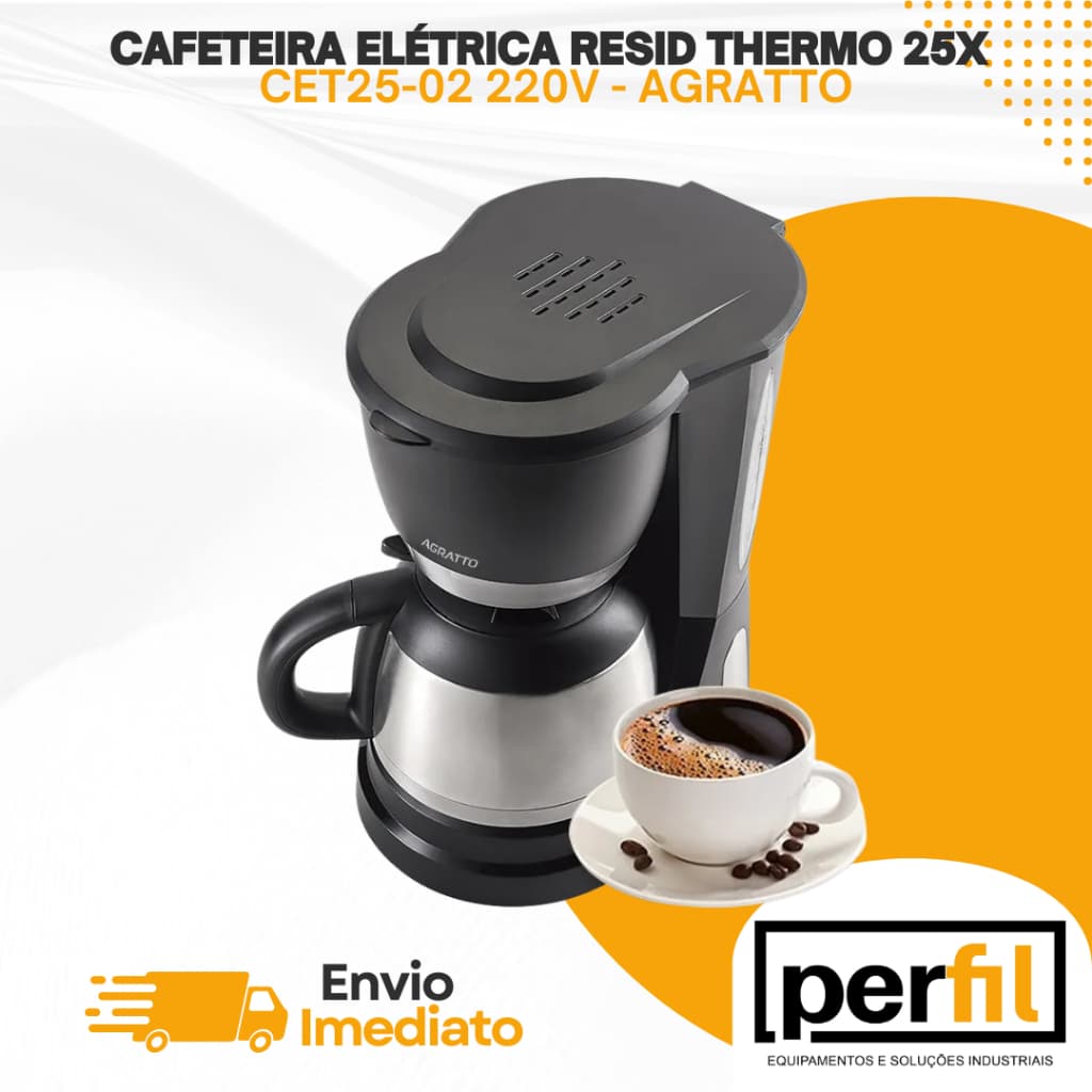 Cafeteira Elétrica Agratto Resid. Thermo 25x 220V