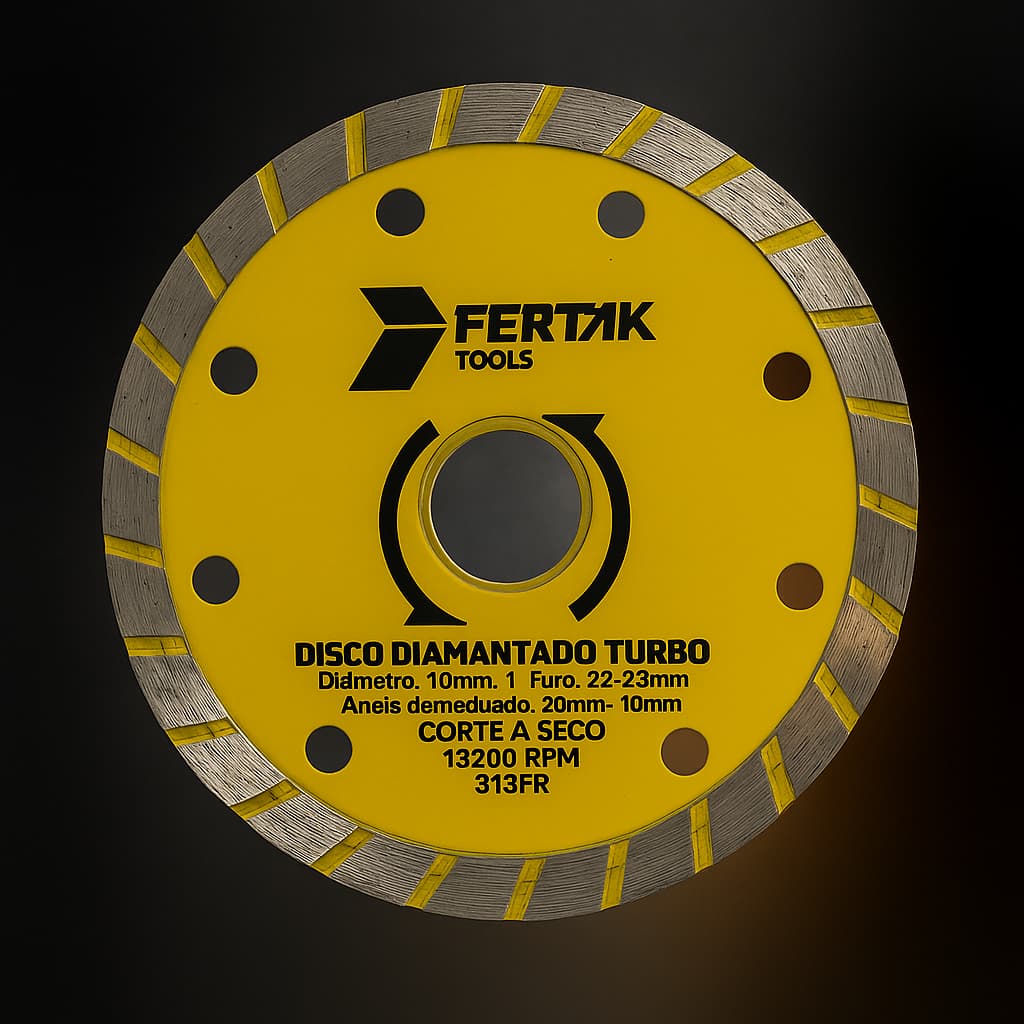 Disco Diamantado Turbo 110mm 4,3 Pol Extra Fino Corte Granit