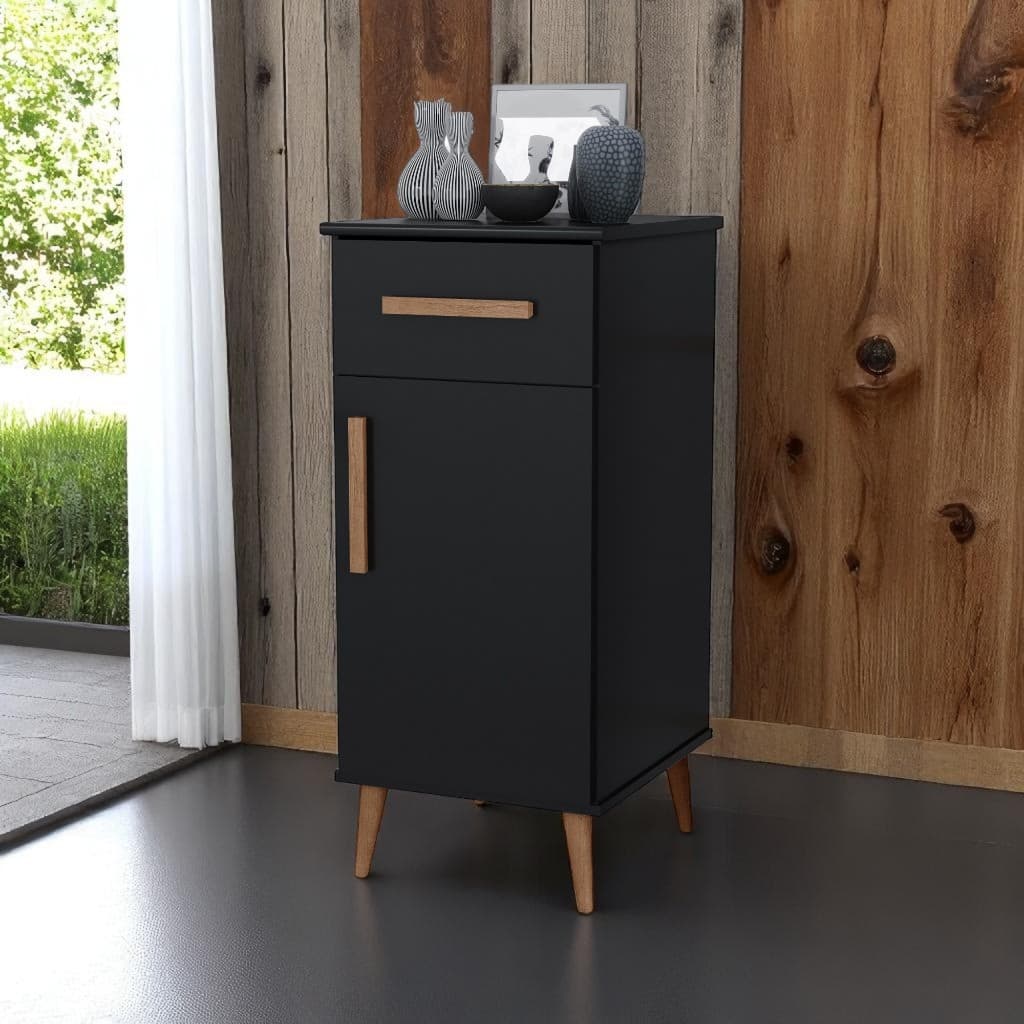 Balcão de Cozinha Organizador Com 1 Gaveta Com Porta Pés Estilo Retrô