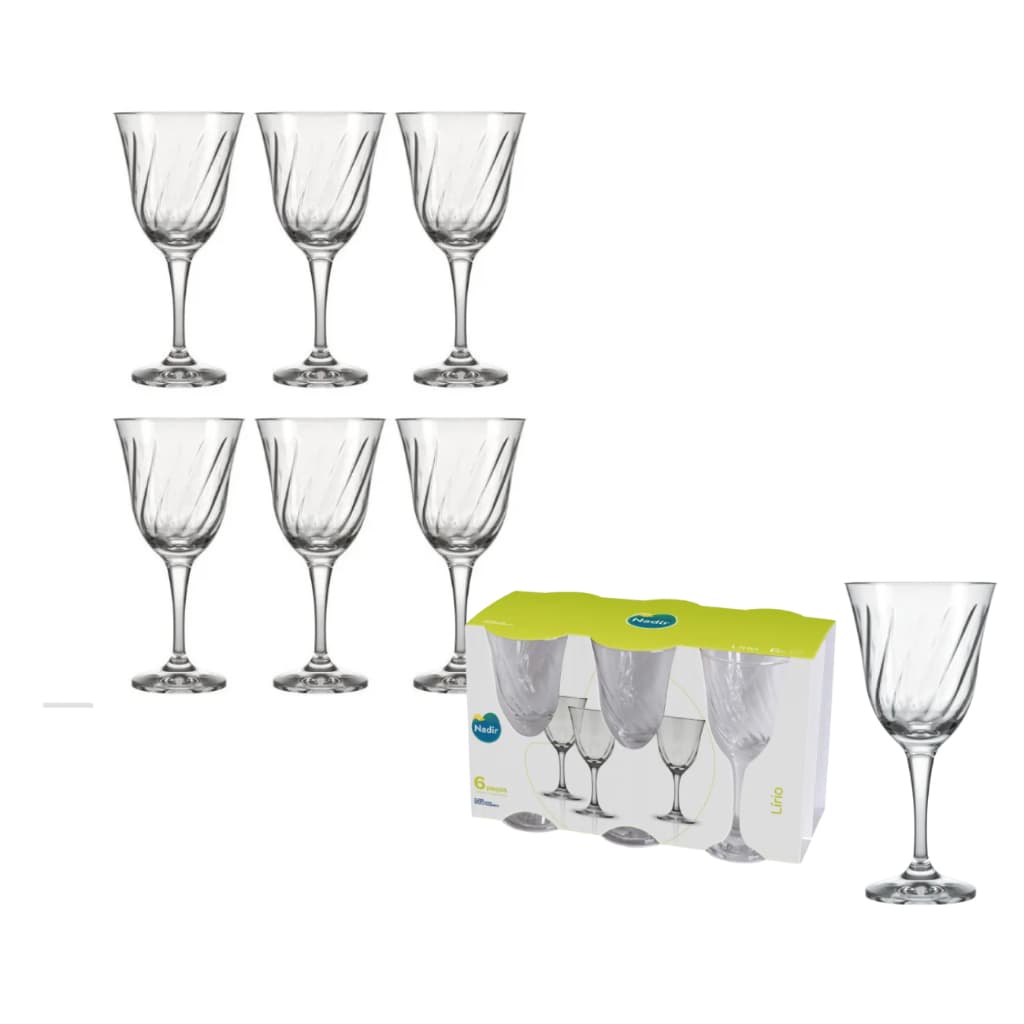 Conjunto De Taças Lírio 365 Ml Agua Vinho Sucos 6 Peças