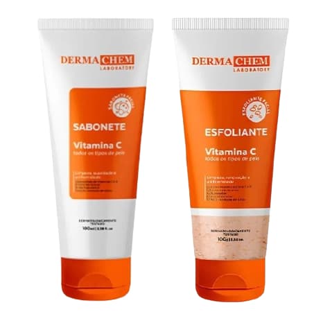 Kit Sabonete + Esfoliante Vitamina C Anti-Idade Dermachem Laboratory