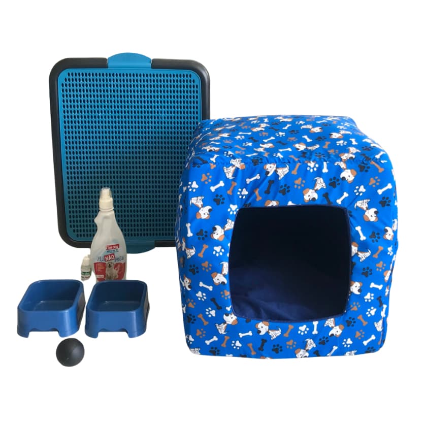 Kit Toca 3 em 1 Estampada pra cachorro Cachorro Xixi Sim/Não Completo P ao GG