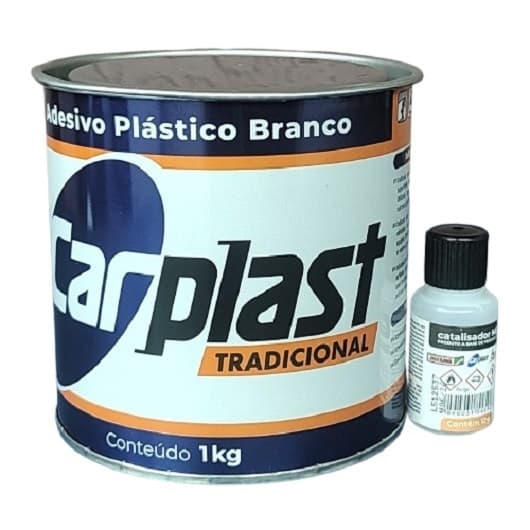 Massa Plastica 1kg Carplast Branco Funilaria Macia