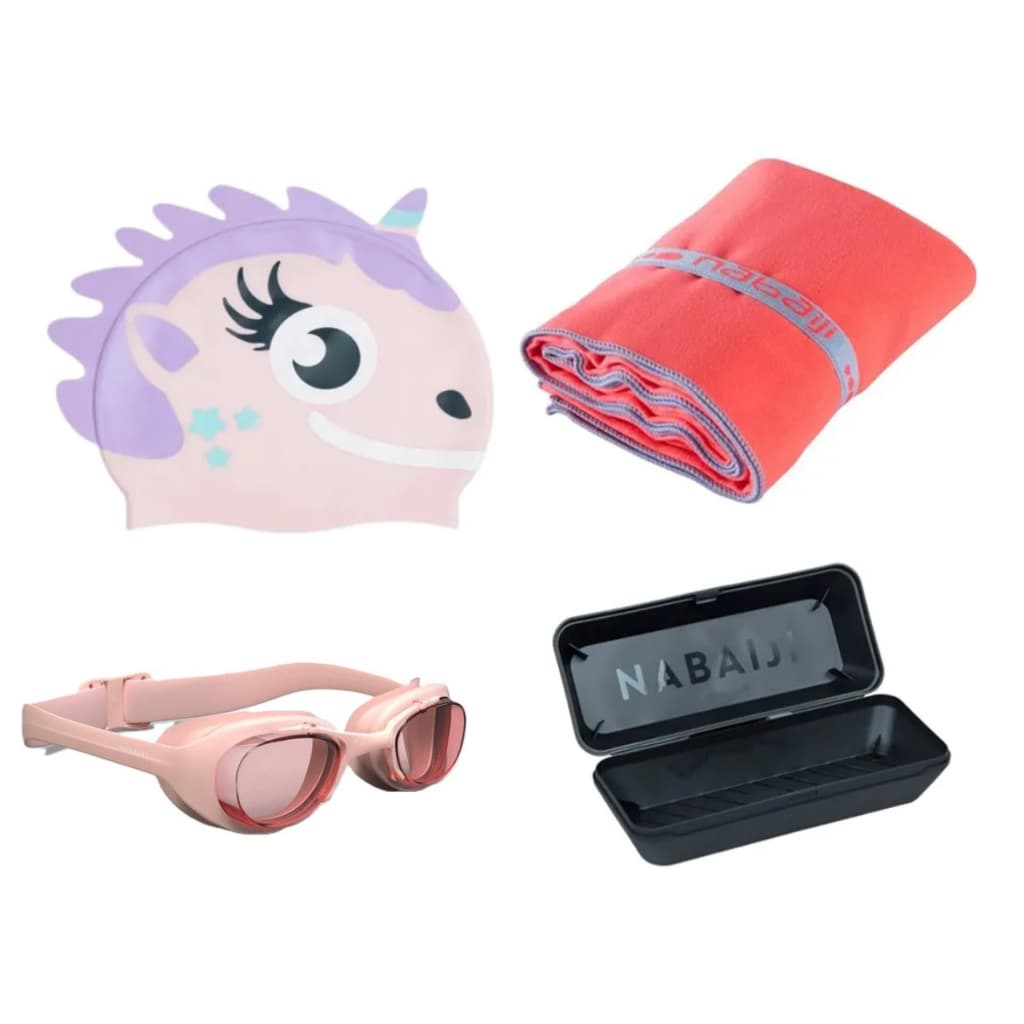 Kit Natação Infantil 4 Peças: Nabaiji Original