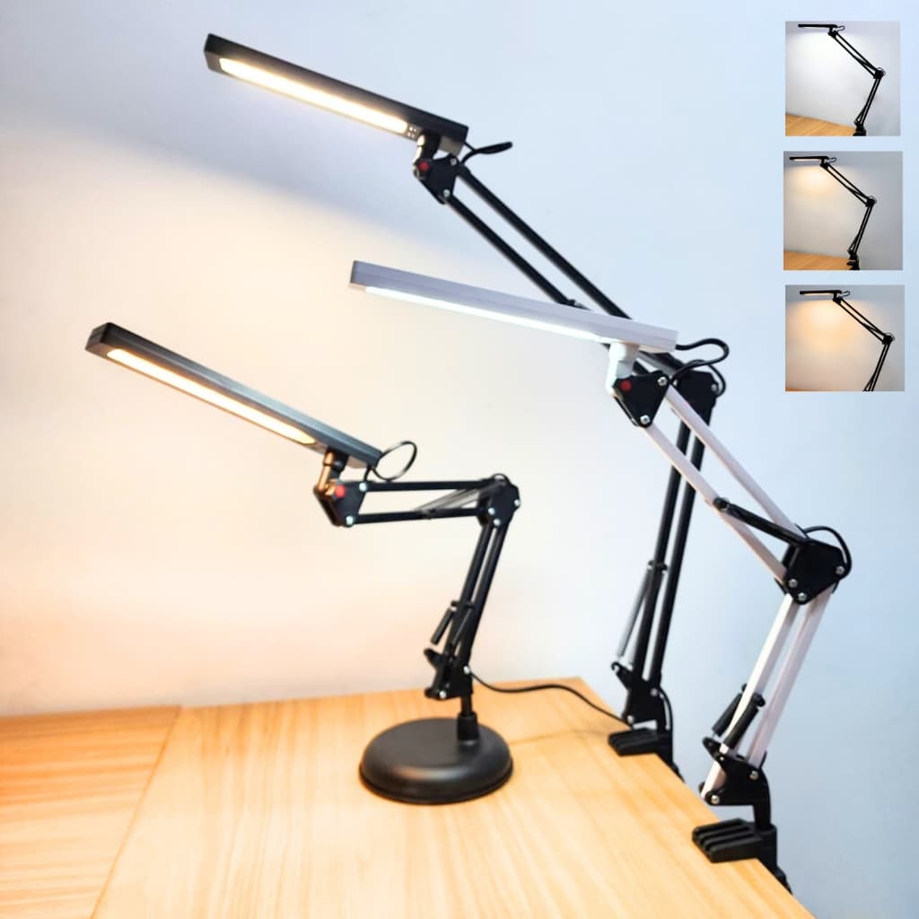Luminária De Mesa Articulado Com base e Sem Base Para Quarto/leitura/escritorio