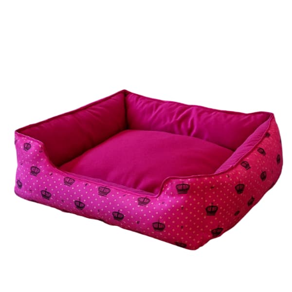Cama pet para cachorro e gato fibra de luxo tamanho M