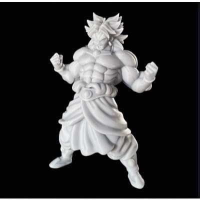 Action Figure: Miniatura Dragon Ball Z: Broly - Pronto para pintura(opcional)