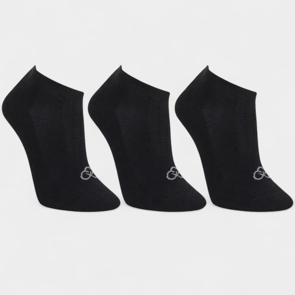 Kit Meia Invisível Olympikus C/ 3 Pares Unissex - Preto
