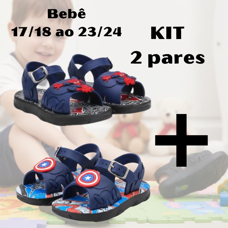 Papetes BEBÊ Sandálias 18 ao 24 Antiderrapante Papete Lindas Homem Aranha Ferro Capitão Hot Wells