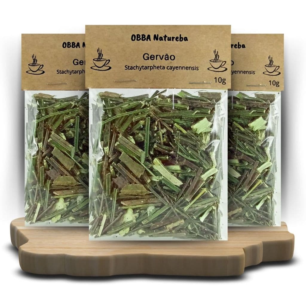 Chá de Gervão Verdadeiro Stachytarpheta cayennensis 100% Natural Qualidade Selecionada – Leve 3 Pacotes