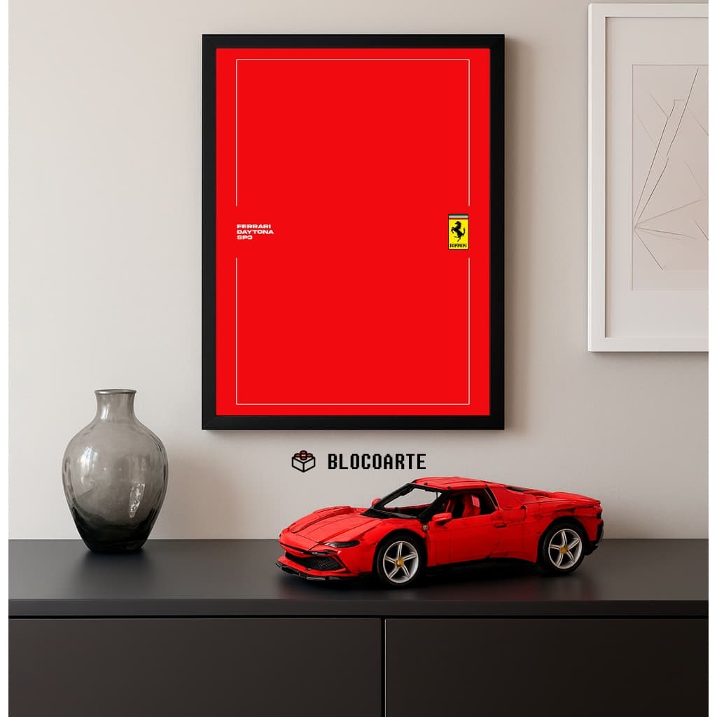 Pôster Ferrari Daytona SP3 LEGO Technic 42143 –Fosco 50x70cm