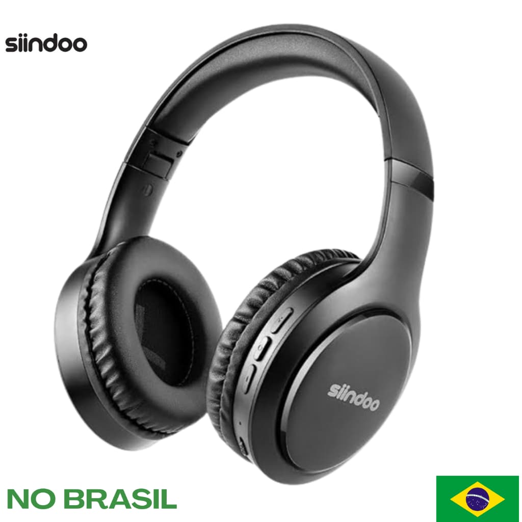 Headfone Sem Fio Siindoo JH919 Sem Fio Bluetooth Fones De Ouvido Dobrável Bass Redução de Ruído Longa duração de  bateia