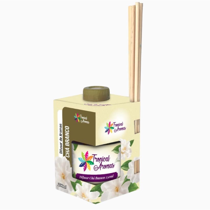 Difusor de Varetas Tropical Aromas 250ml – Chá Branco