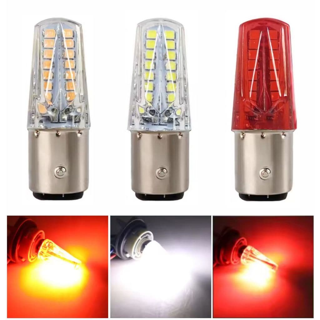 Lâmpada Strobo 32 Led 2 Polos P21 - Lanterna Freio Pisca Seta