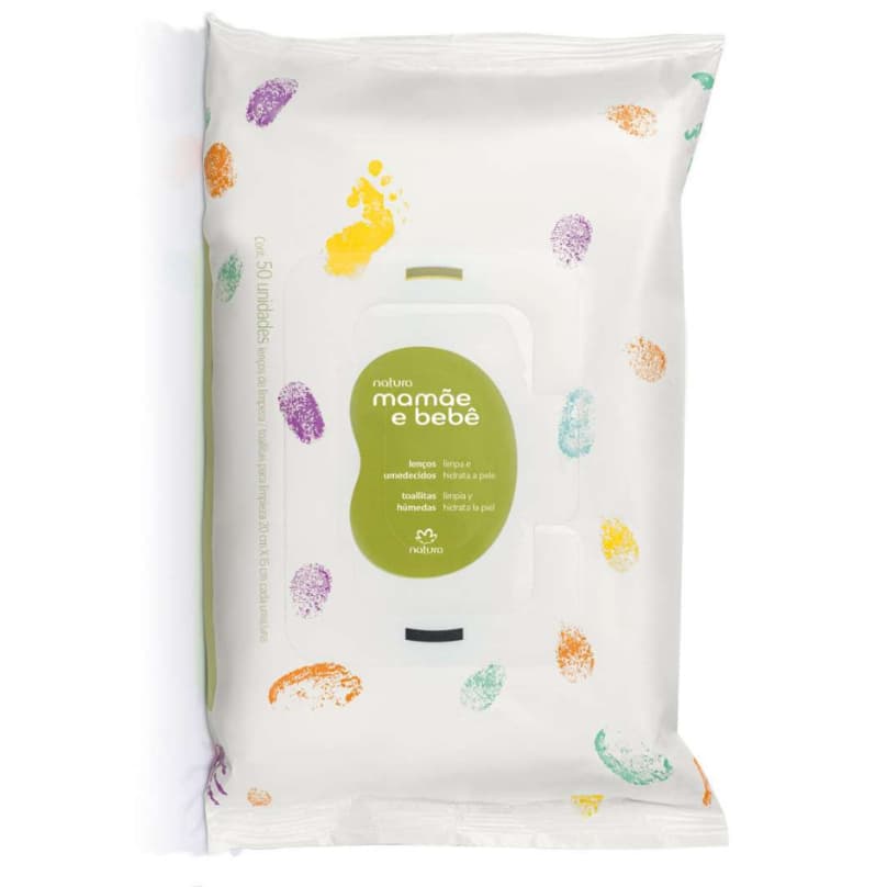 Lenços Umedecidos com Fragrância Mamãe e Bebê