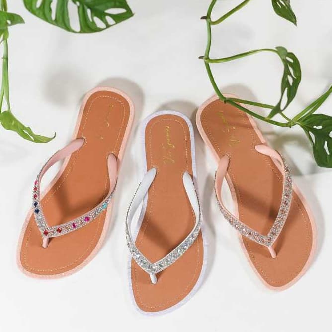 Chinelo Rasteirinha Via Summer Sandália de Dedo Casual Dia a Dia Promoção Verão 2026